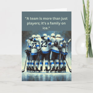 Ice Hockey Team Spirit "Stronger Together" Card