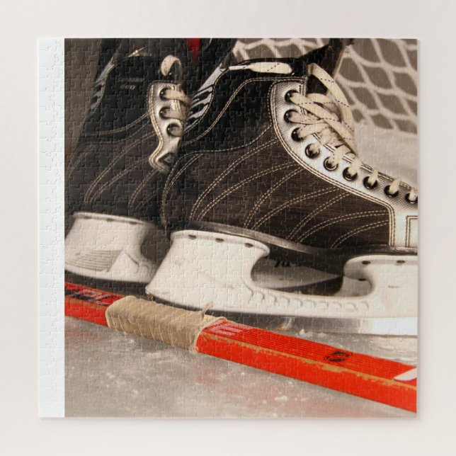 Ice Hockey Themed Jigsaw Puzzle (Vertical)