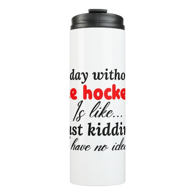 ice hockey thermal tumbler (Front)