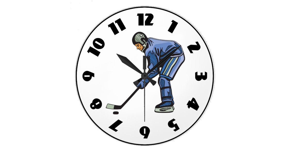 Ice Hockey Time Clock | Zazzle.co.uk