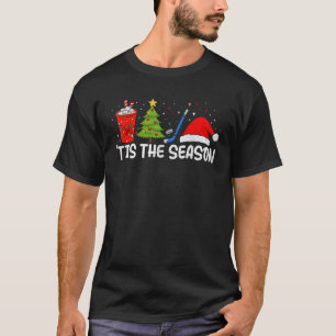 Ice Hockey Tis The Season Funny Christmas Hockey F T-Shirt
