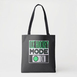 Ice Hockey Tote Bag