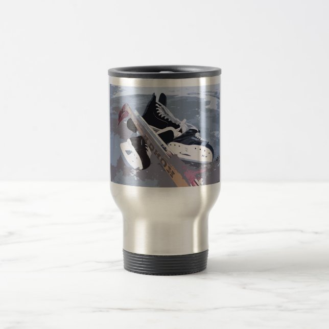 Ice Hockey Travel Mug (Center)