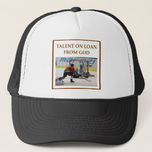 ice hockey trucker hat