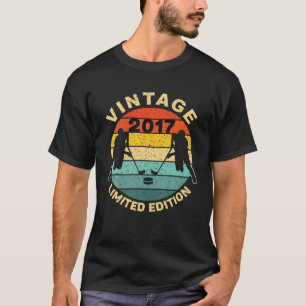 Ice Hockey Vintage 2017 Bday 5Th Birthday Hockey P T-Shirt