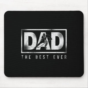 Ice Hockey Vintage Dad Father Mouse Mat