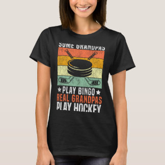 Ice Hockey Vintage Grandpa Retro Some Grandpas T-Shirt