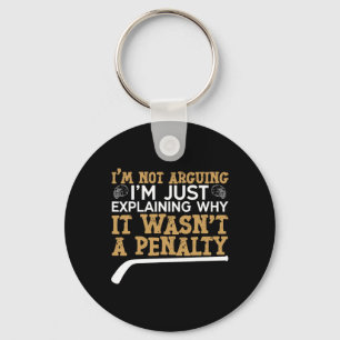 Ice Hockey Vintage I'm Not Arguing I'm Just Explai Key Ring