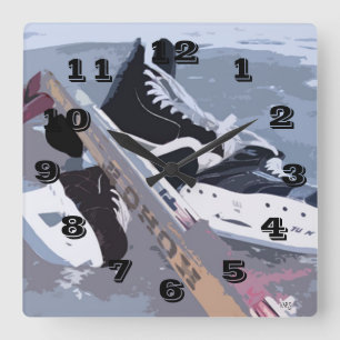Ice Hockey Wall Clock