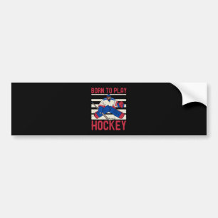Ice Hockey Winter Sports Bumper Sticker