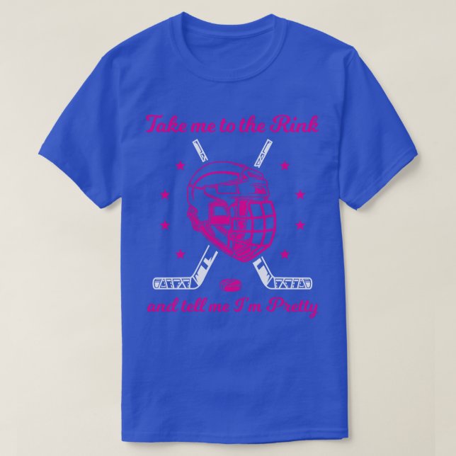 Ice Hockey Women Funny Ice Hockey Player T-Shirt (Design Front)