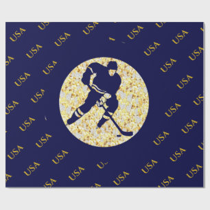 ICE HOCKEY WRAPPING PAPER