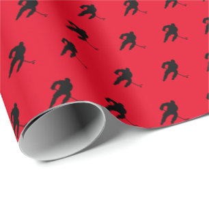 Ice Hockey Your Background Colour  Wrapping Paper