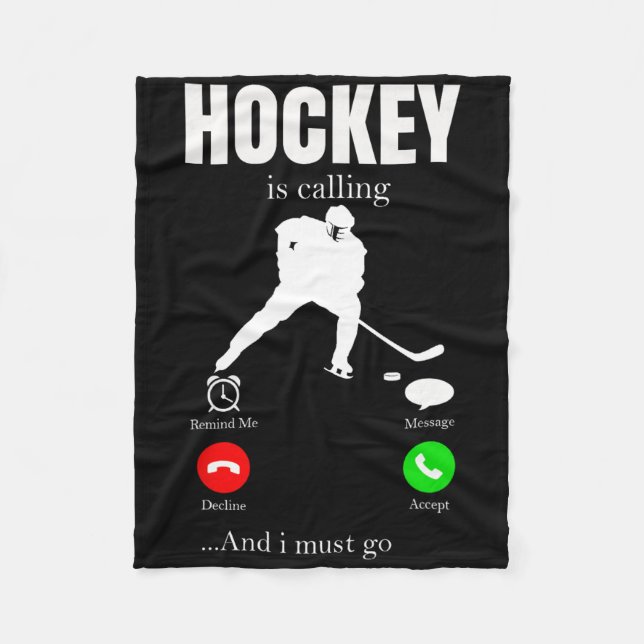 Ice Hockey Youth Women Puck Hockeyplayer Player Me Fleece Blanket (Front)
