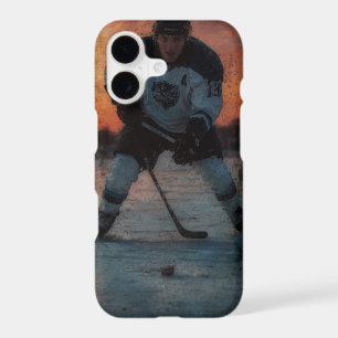 Ice Hocky Player at Sunset