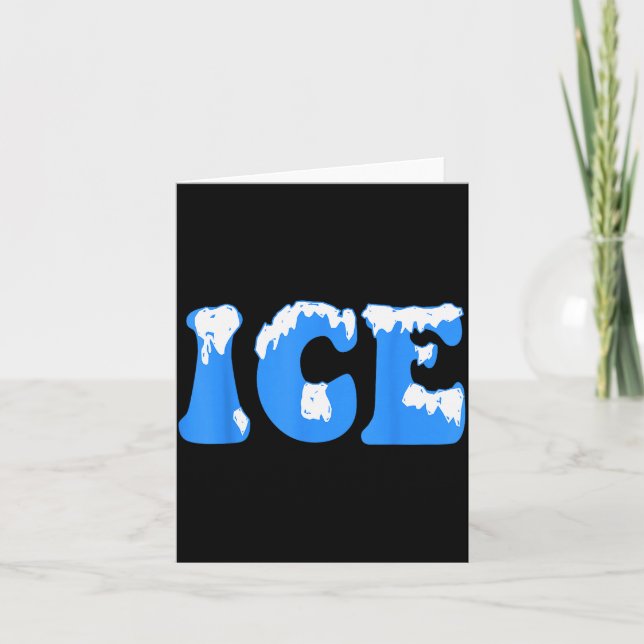 Ice Ice Baby Family Funny Halloween Costume Couple Card (Front)