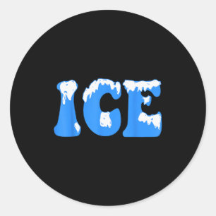 Ice Ice Baby Family Funny Halloween Costume Couple Classic Round Sticker