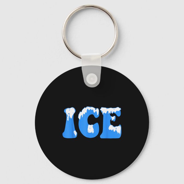 Ice Ice Baby Family Funny Halloween Costume Couple Key Ring (Front)
