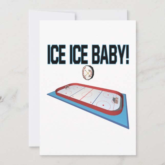 Ice Ice Baby Invitation (Front)