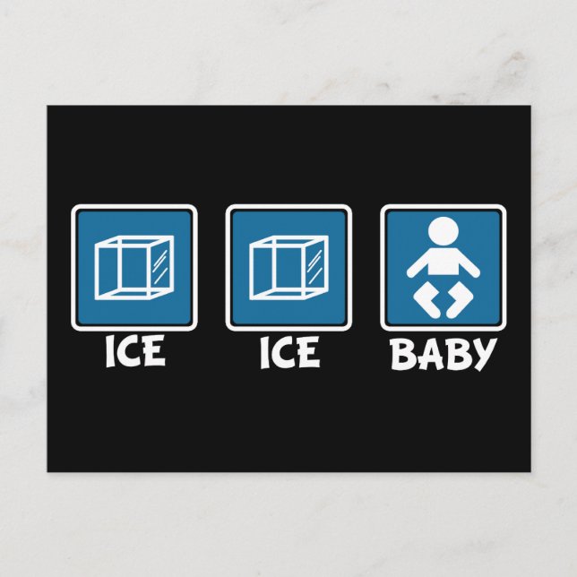 Ice Ice Baby Postcard (Front)