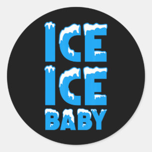 Ice Ice Classic Round Sticker