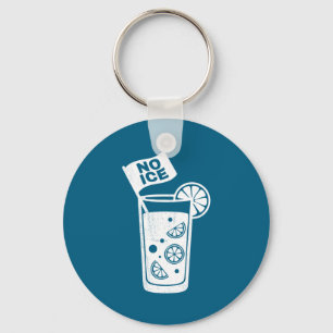 Ice in water _ funny ice cubes liberal message key ring