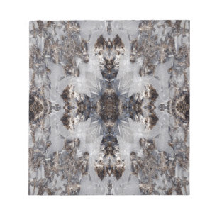 Ice kaleidoscope pattern notepad