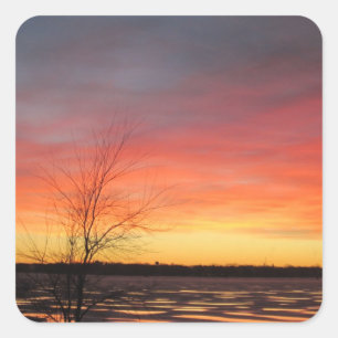 Ice Lake Sunset Stickers - Set of 20