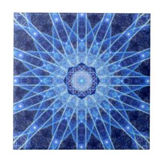 Ice Lotus Mandala Tile