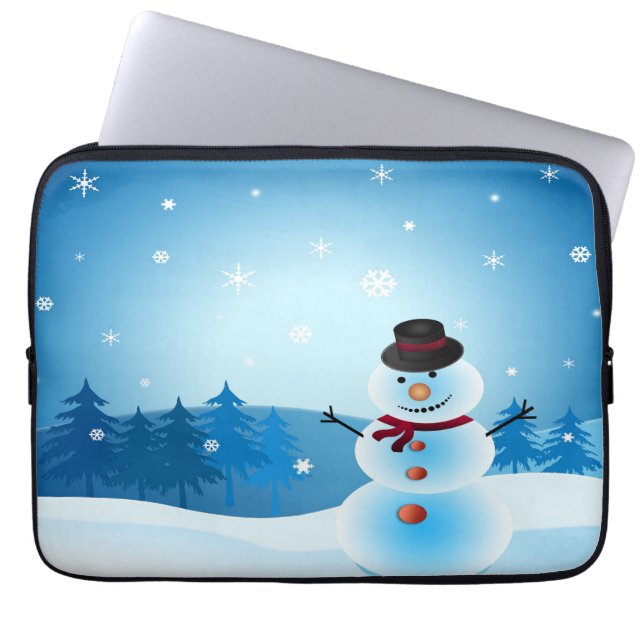 ICE MAN SAYS; MERRY CHRISTMAS LAPTOP SLEEVE (Front)