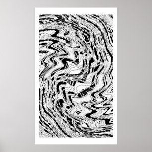 Ice Moon Agate Poster
