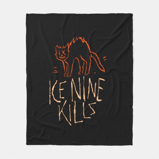 Ice Nine Kills – INK Halloween Cat  Fleece Blanket (Front)