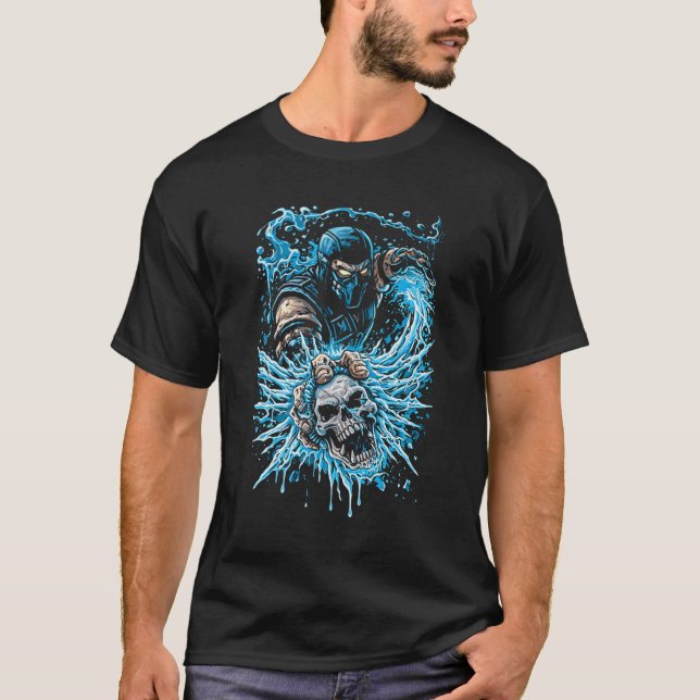 Ice Ninja (Sub-Zero Style) T-Shirt (Front)