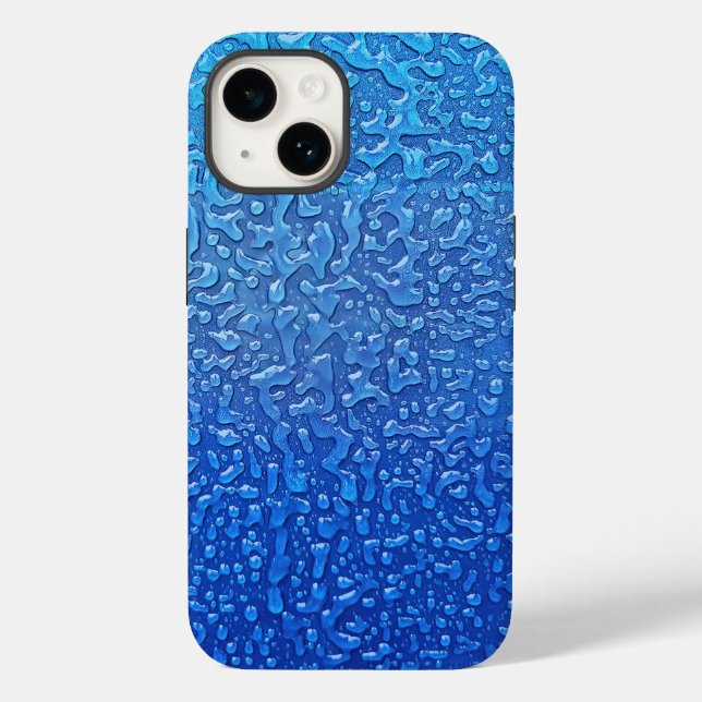 Ice On Blue Metal  Case-Mate iPhone Case (Back)