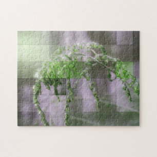 Ice On Goldenrod Flower Nature  Jigsaw Puzzle