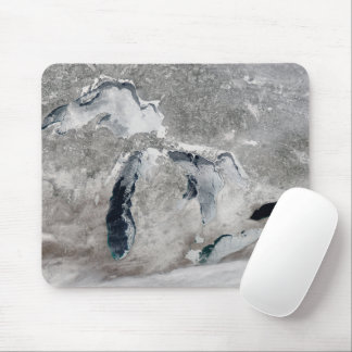 Ice On The Great Lakes, United States. Mouse Mat