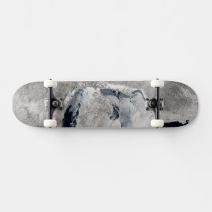 Ice On The Great Lakes, United States. Skateboard