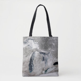 Ice On The Great Lakes, United States. Tote Bag
