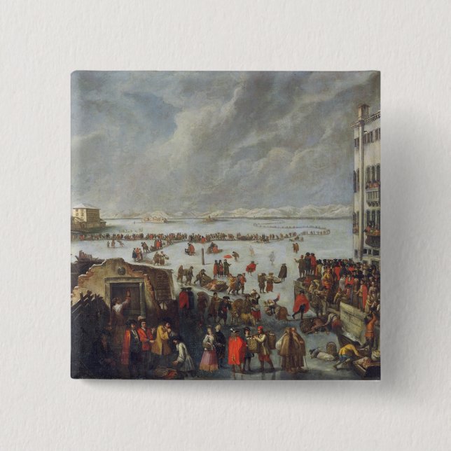 Ice on the Lagoon 15 Cm Square Badge (Front)