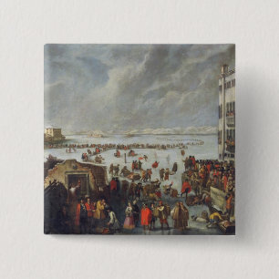 Ice on the Lagoon 15 Cm Square Badge