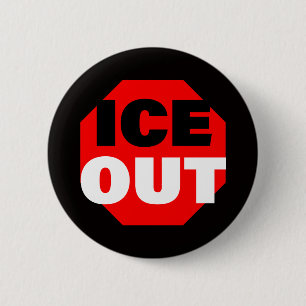 ICE OUT 6 CM ROUND BADGE