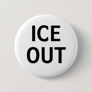 ICE OUT 6 CM ROUND BADGE