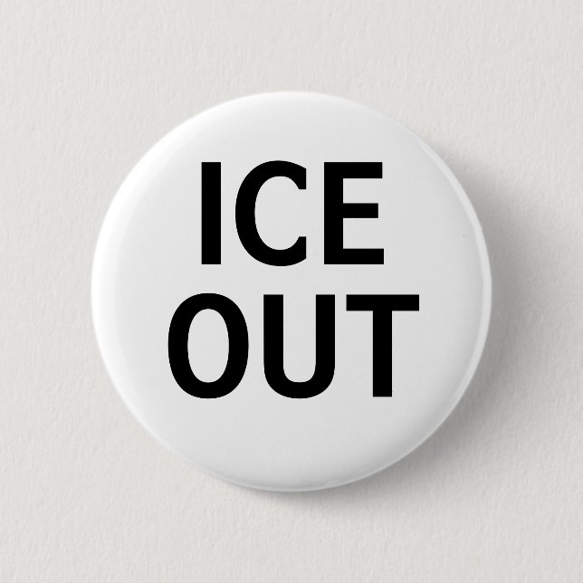 Ice Out 6 Cm Round Badge (Front)
