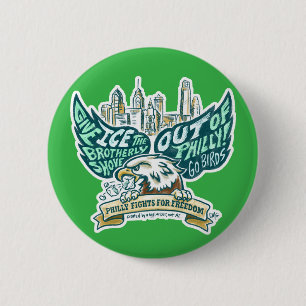 ICE out / Go Birds Button