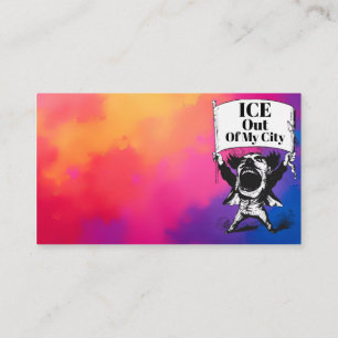 ICE Out of My City Business Card