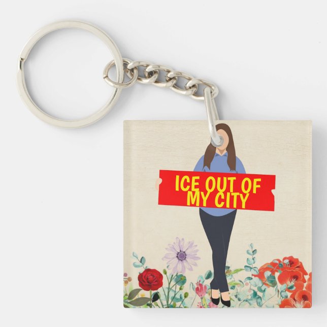 Ice Out of My City Keychain (Front)