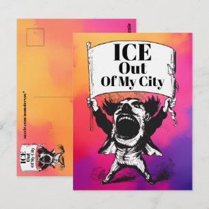 ICE Out of My City Postcard