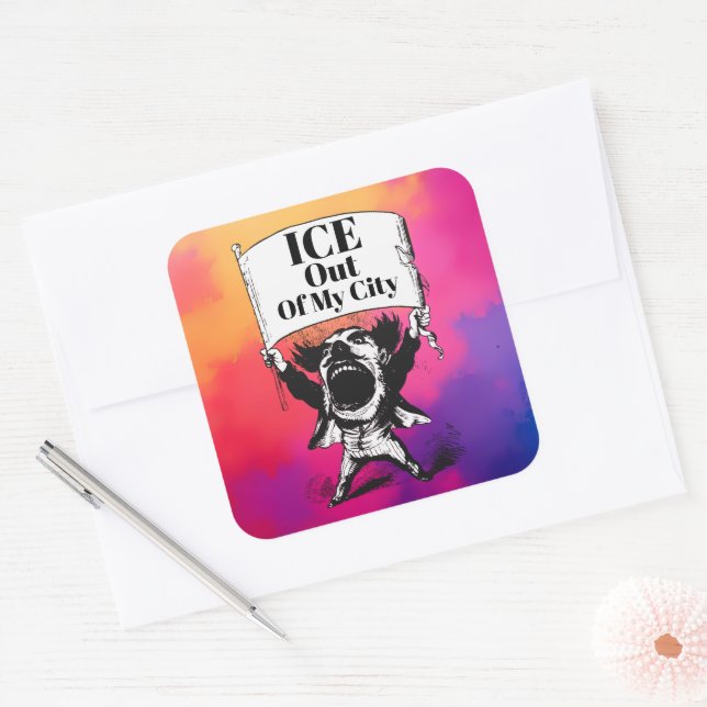 ICE Out of My City Sticker (Envelope)