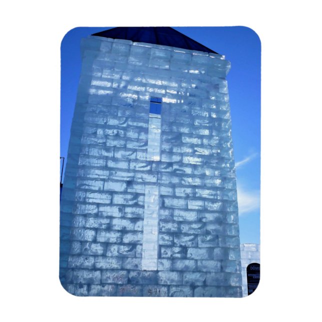 Ice Palace at Carnaval de Quebec, Canada Magnet (Vertical)