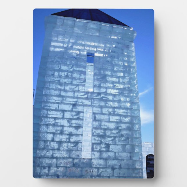 Ice Palace at Carnaval de Quebec, Canada Plaque (Front)